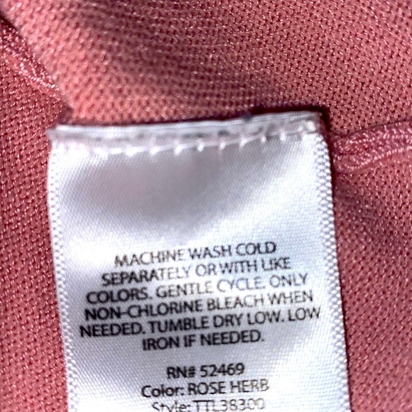 Time and Tru Rose color Sweater w/Ruffles and Bell Sleeves size XXXL (22) - Picture 8 of 9